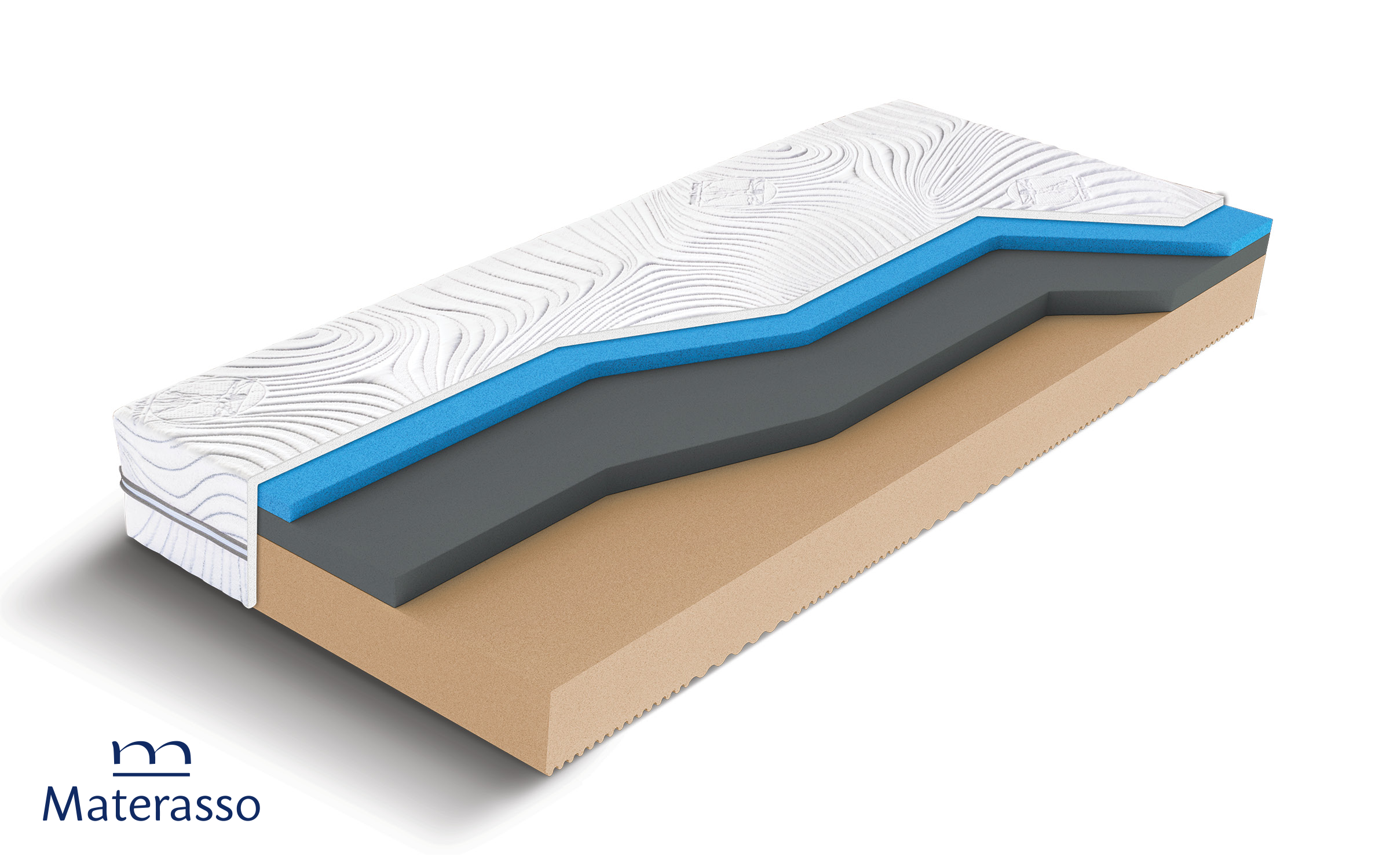 Two-sided mattress 90/200 Visco Wind, white  6